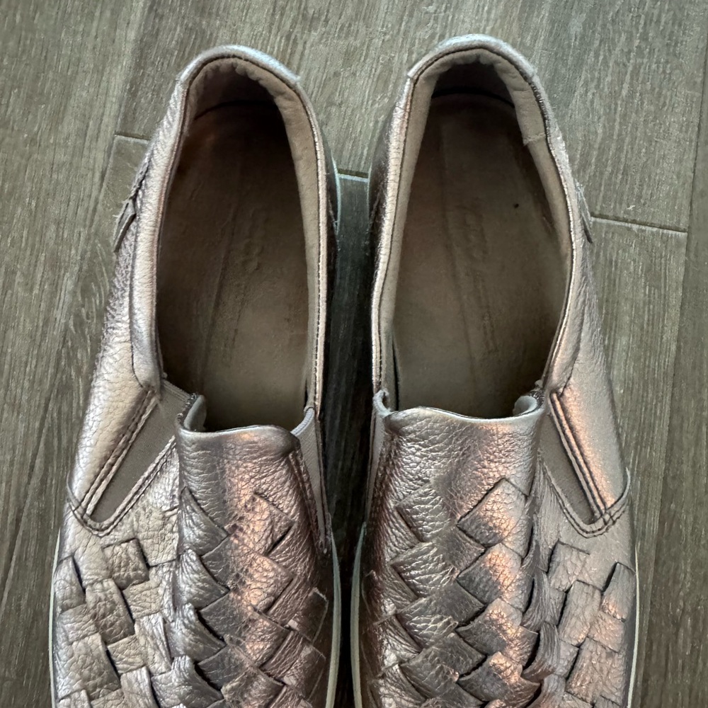 Metallic Woven Slip-On Sneakers - Picture 2 of 4
